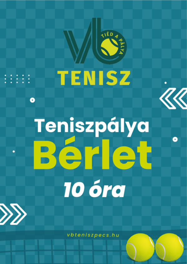 Teniszpálya 10 órás bérlet
